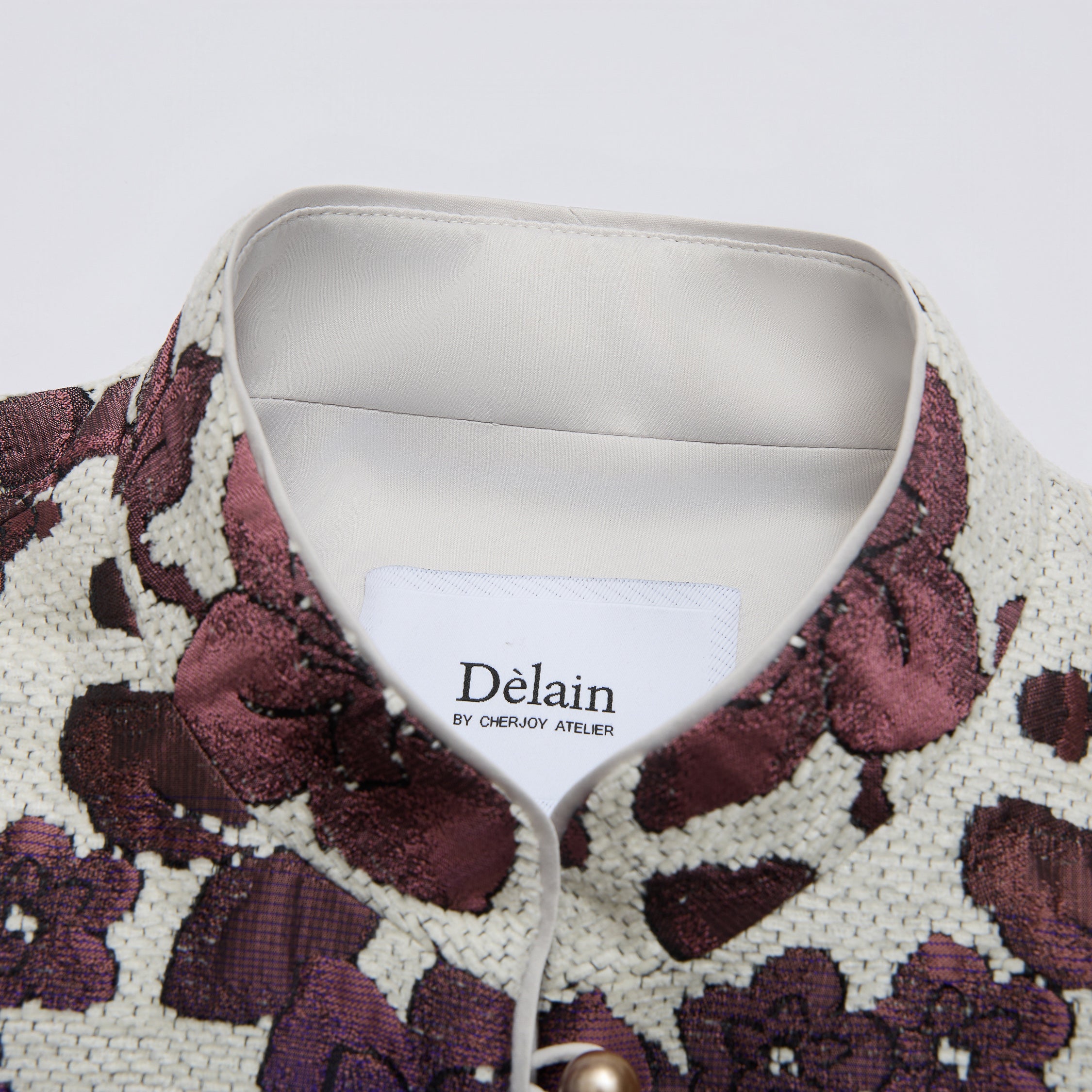 "Imperial Garden Teatime"義大利緹花織錦輕國風背心—Orchid Whisper沁雪幽蘭