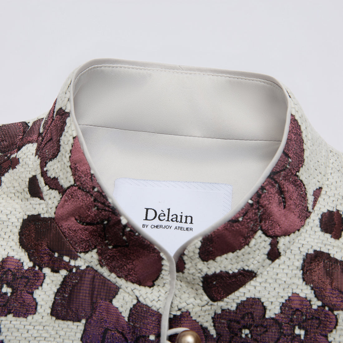 "Imperial Garden Teatime"義大利緹花織錦輕國風背心—Orchid Whisper沁雪幽蘭