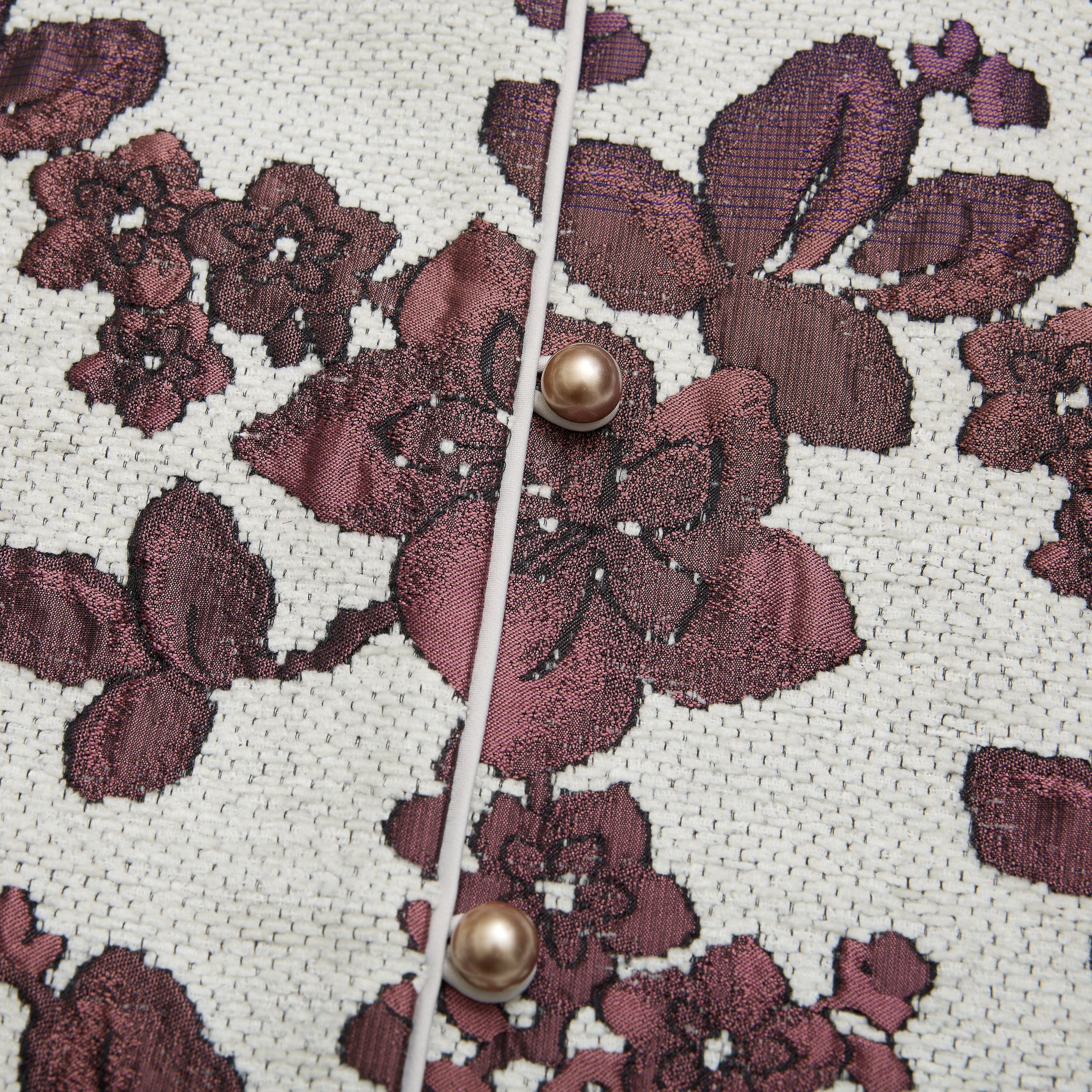 "Imperial Garden Teatime"義大利緹花織錦輕國風背心—Orchid Whisper沁雪幽蘭