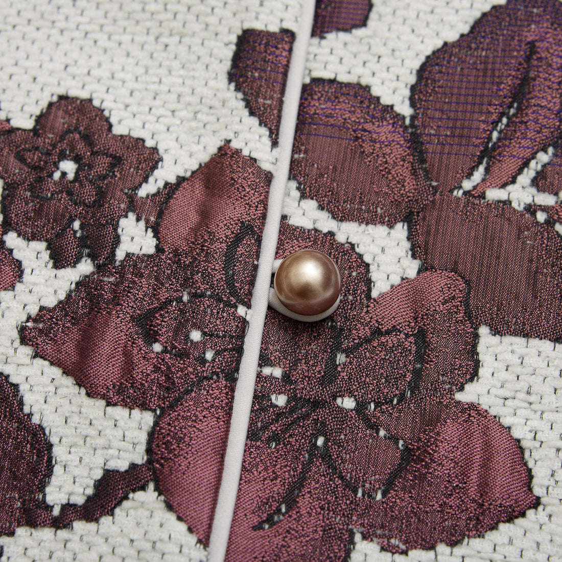 "Imperial Garden Teatime"義大利緹花織錦輕國風背心—Orchid Whisper沁雪幽蘭