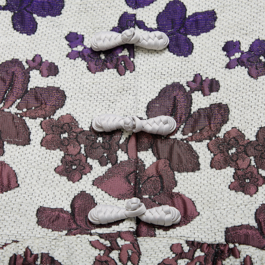 "Imperial Garden Teatime"義大利緹花織錦輕國風外套—Orchid Whisper沁雪幽蘭