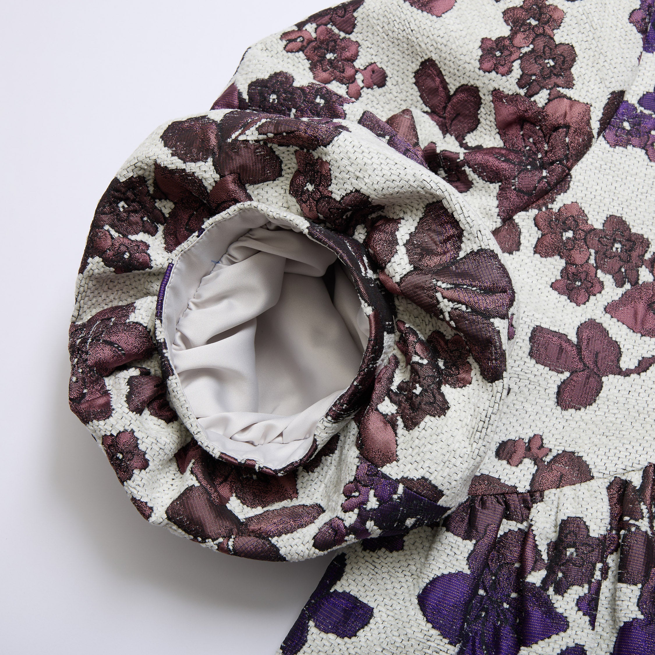 "Imperial Garden Teatime"義大利緹花織錦輕國風外套—Orchid Whisper沁雪幽蘭