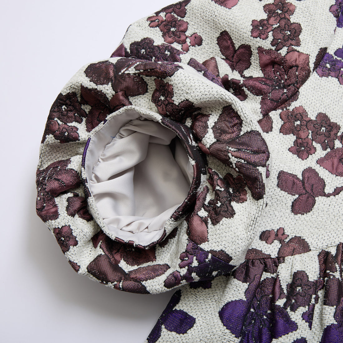 "Imperial Garden Teatime"義大利緹花織錦輕國風外套—Orchid Whisper沁雪幽蘭