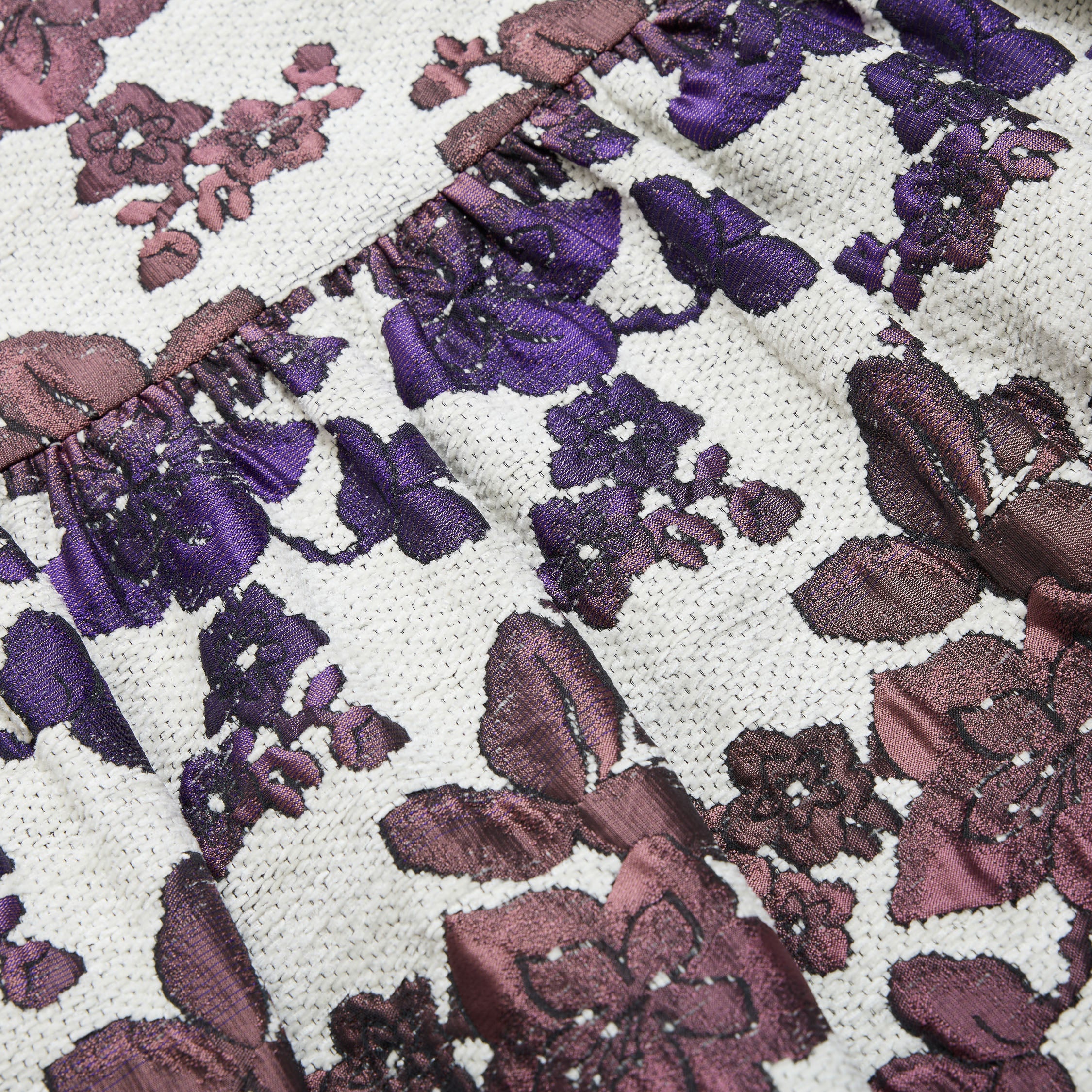 "Imperial Garden Teatime"義大利緹花織錦輕國風外套—Orchid Whisper沁雪幽蘭