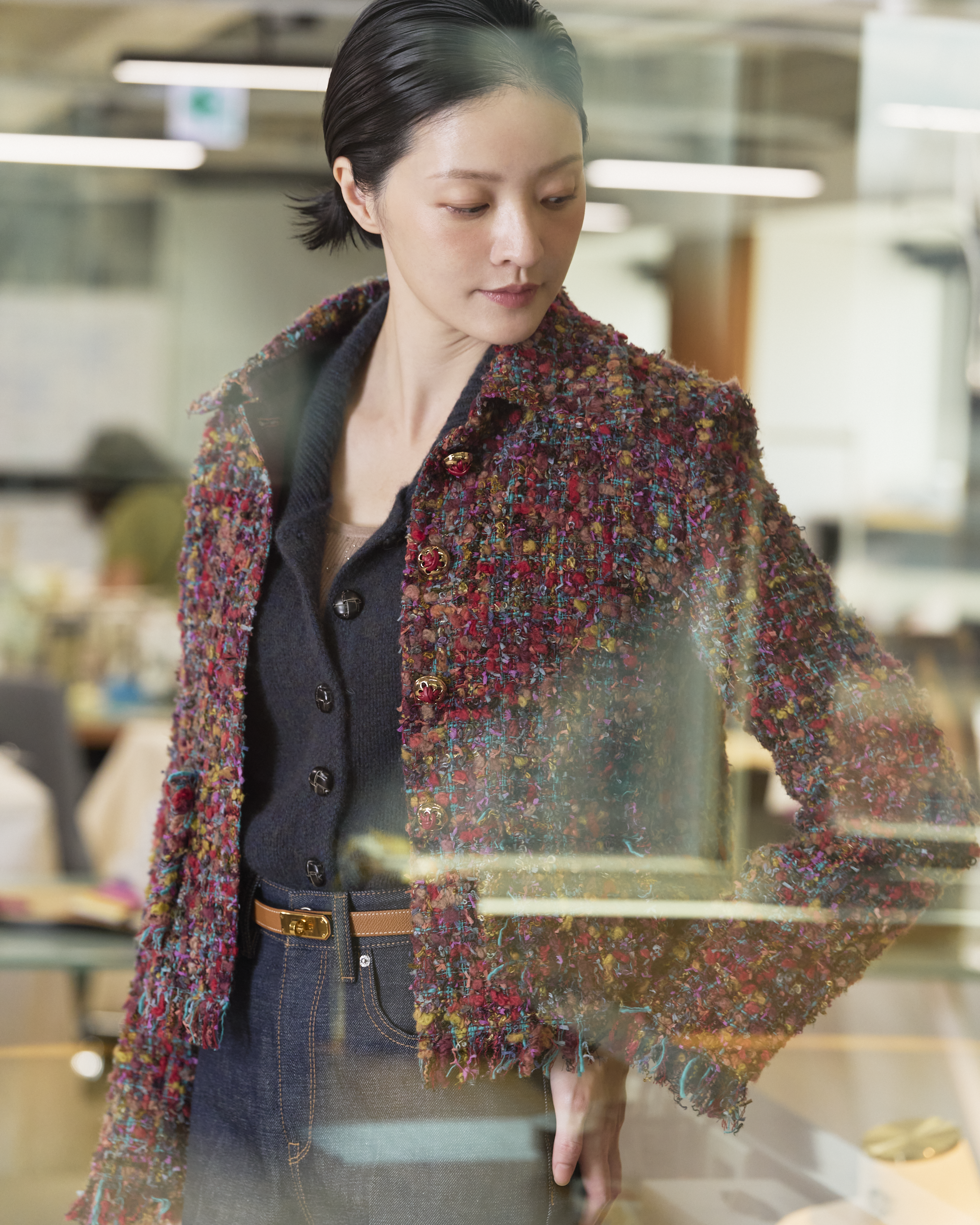 “冬日織趣 A Woven Winter” 日本高級訂製彩織真絲羊毛 No.15 花呢外套
