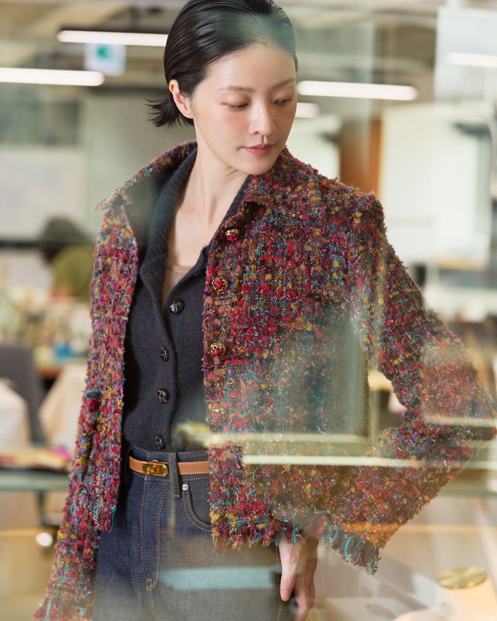 “冬日織趣 A Woven Winter” 日本高級訂製彩織真絲羊毛 No.15 花呢外套