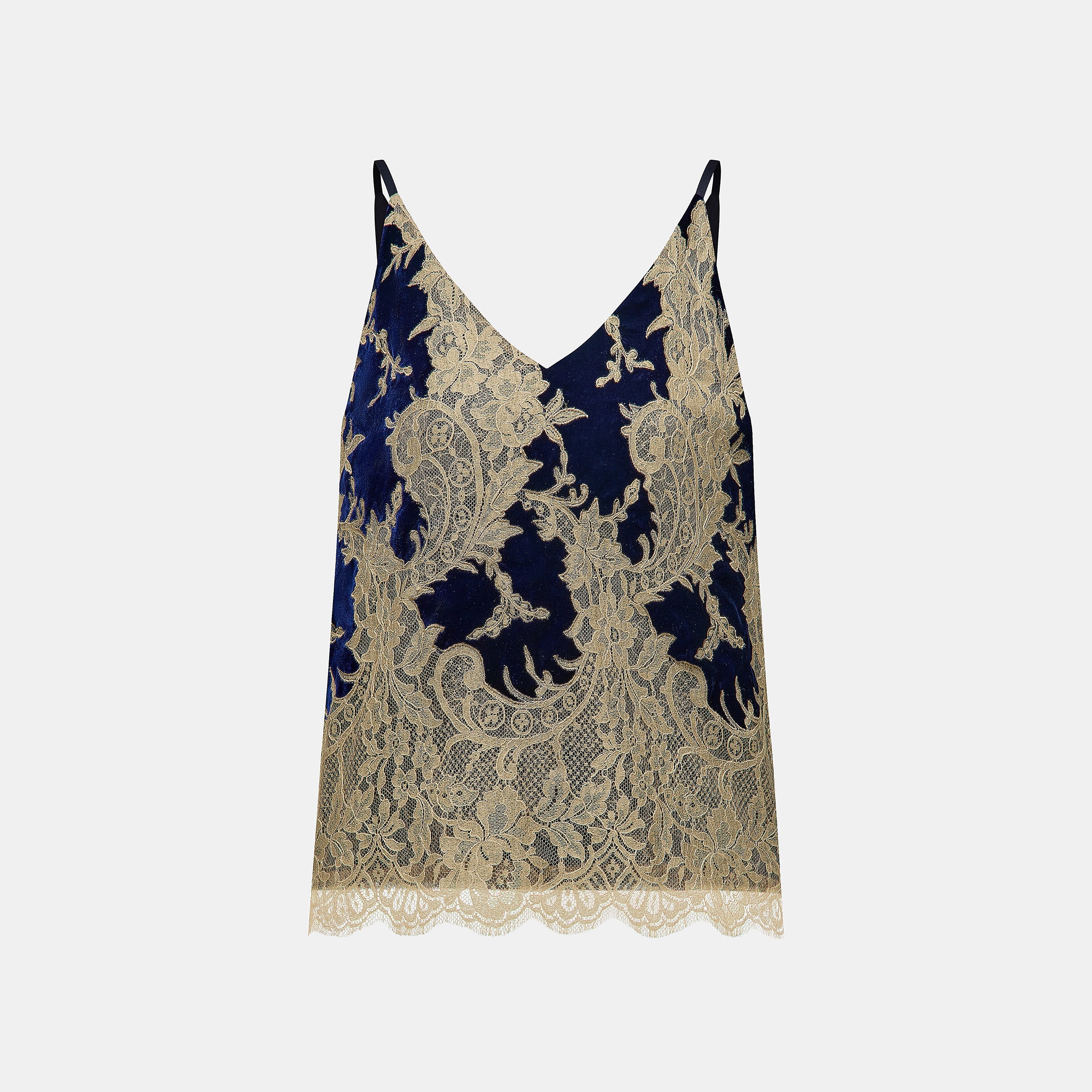 “Quiet Mastery”法國高級訂製藤花蕾絲絲絨背心—Grand Manor古典莊園