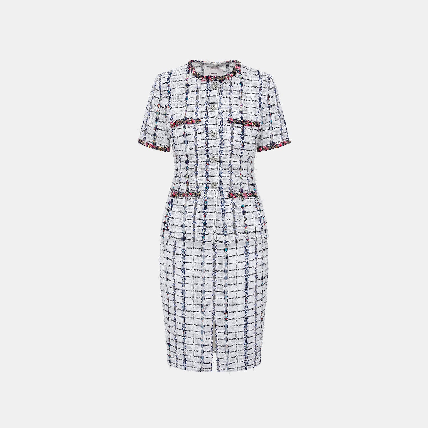 "Chelsea Citywalk." 法國夏日輕薄花呢及膝褲裙—Paris Mosaic巴黎織語