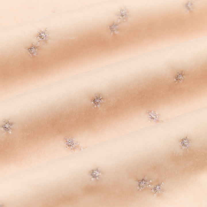 "Imperial Garden Teatime"法國細針嵌點刺繡絲絨立體剪裁長褲—Dimming Sky星落無聲