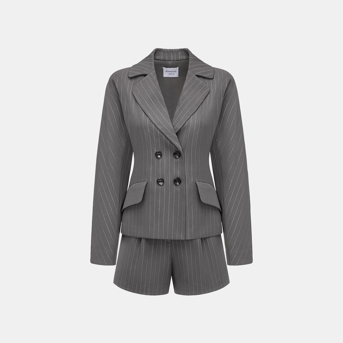 "Speak Sleek." 銀織工藝直條修身西裝外套—Urban Reverie藝境漫游