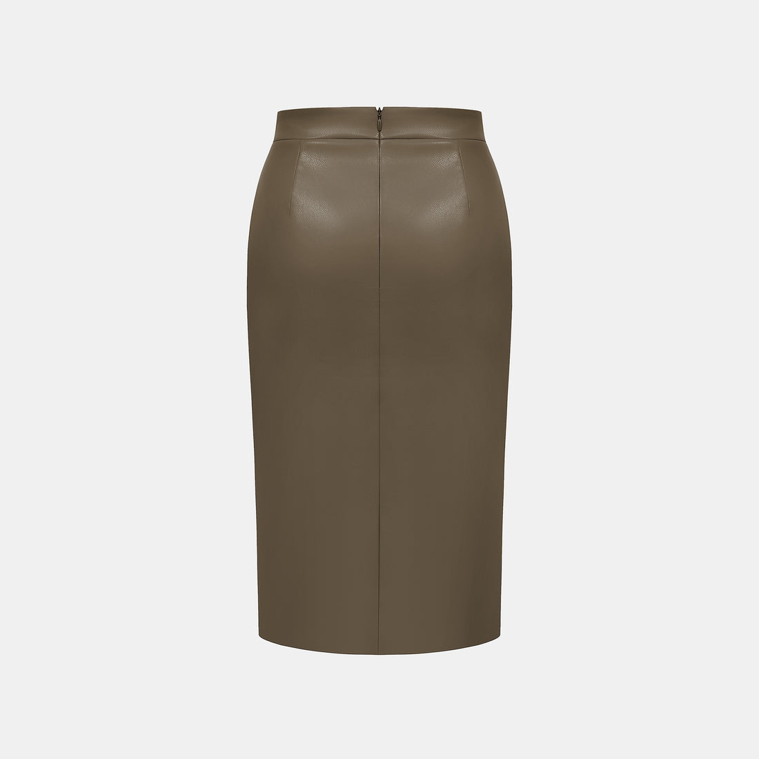 “Easy-go Chic” 純素皮精裁切皮工藝鉛筆裙—Chocolate Lab巧克香氣