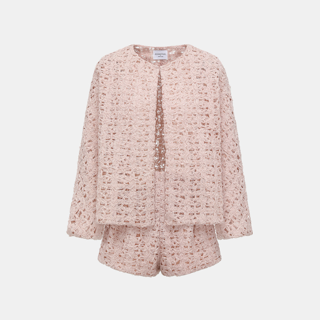 “Sloane Ave."繞畫織藝鏤花蕾絲外套—Rose Reverie織夢玫瑰