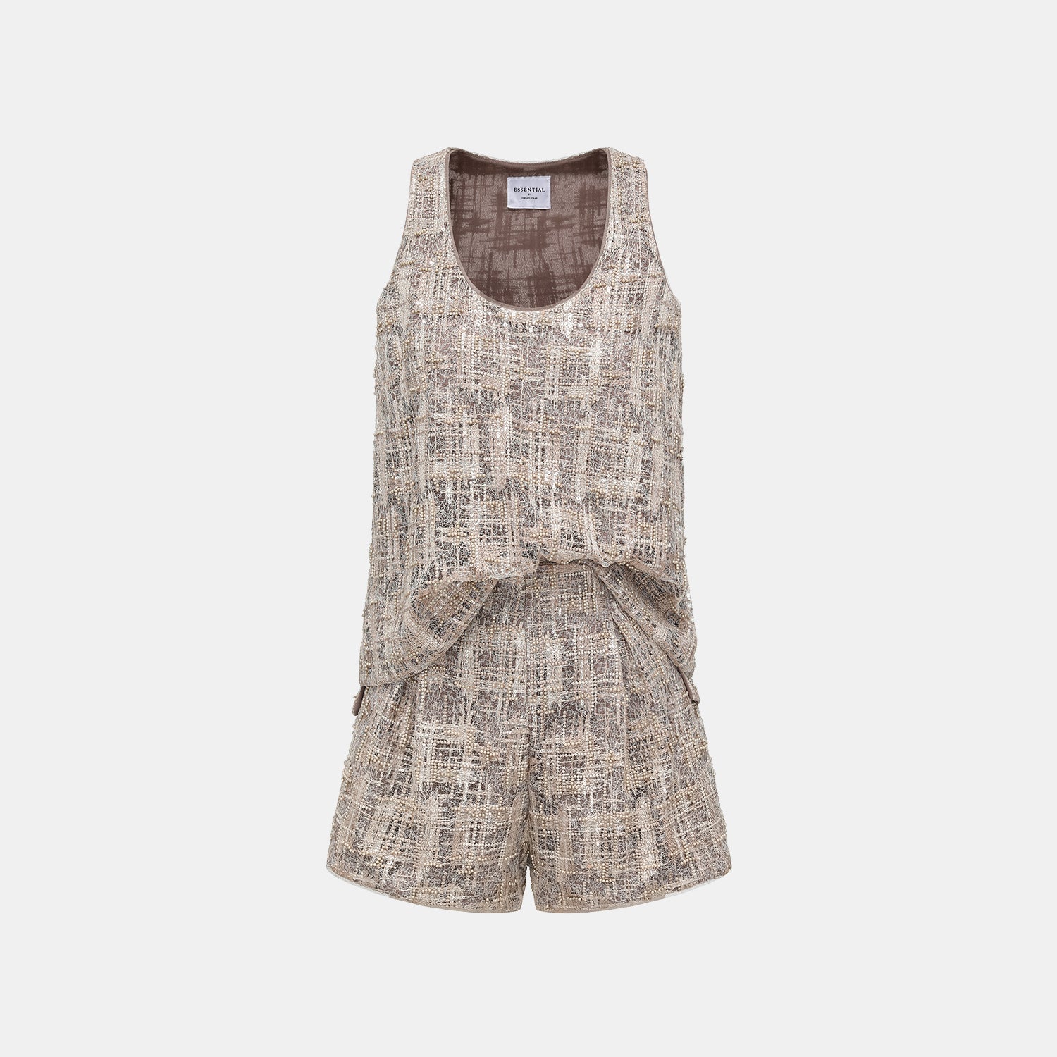 “Brunch at Ritz.” 奢華蕾絲畫藝珠繡短褲—The Gilded Kiss克林姆之吻