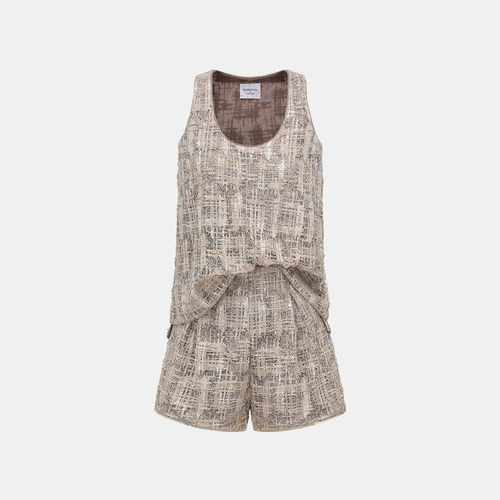 "Brunch at Ritz." 奢華蕾絲畫藝珠繡背心—The Gilded Kiss克林姆之吻