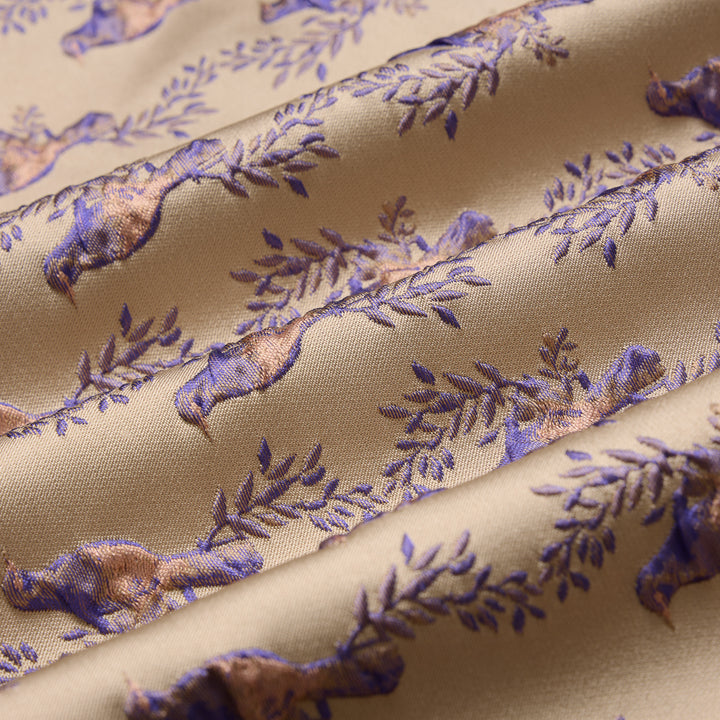 "Imperial Garden Teatime"義大利緹花錦織輕國風外套—Blessed Plume瑞羽迎春