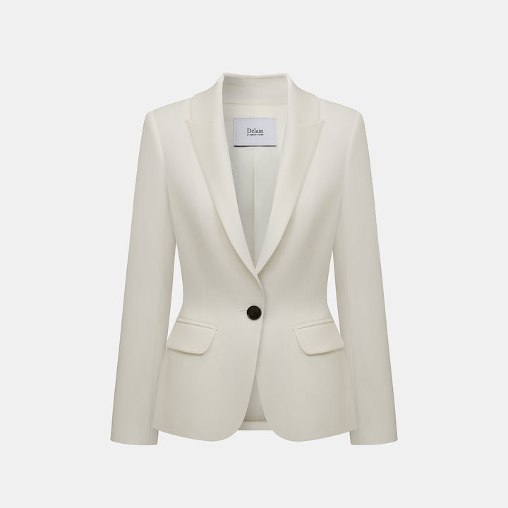 "Speak Sleek." 立體剪裁修身西裝外套—Morning Parchment紙色晨間