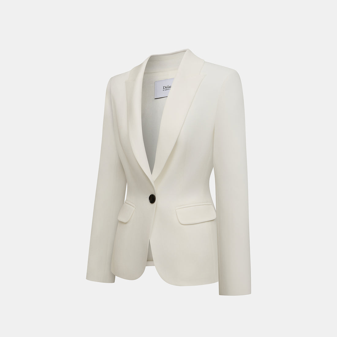 "Speak Sleek." 立體剪裁修身西裝外套—Morning Parchment紙色晨間
