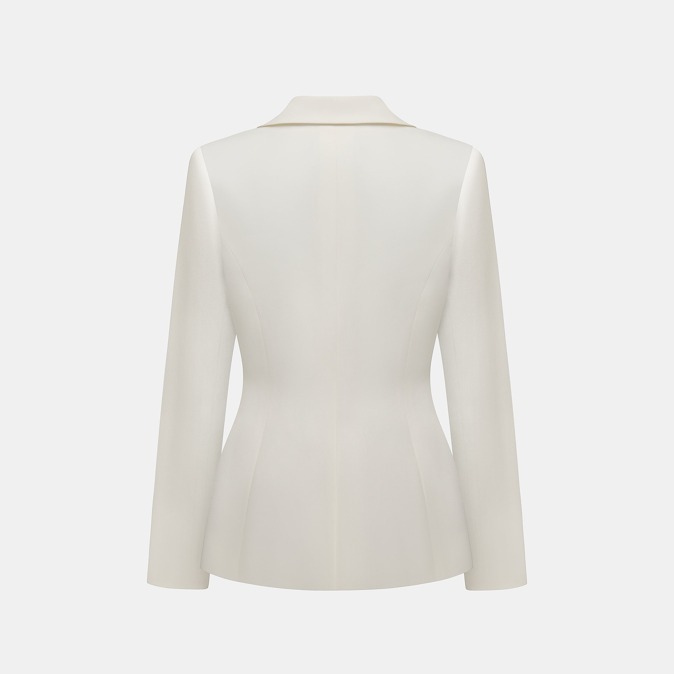 "Speak Sleek." 立體剪裁修身西裝外套—Morning Parchment紙色晨間