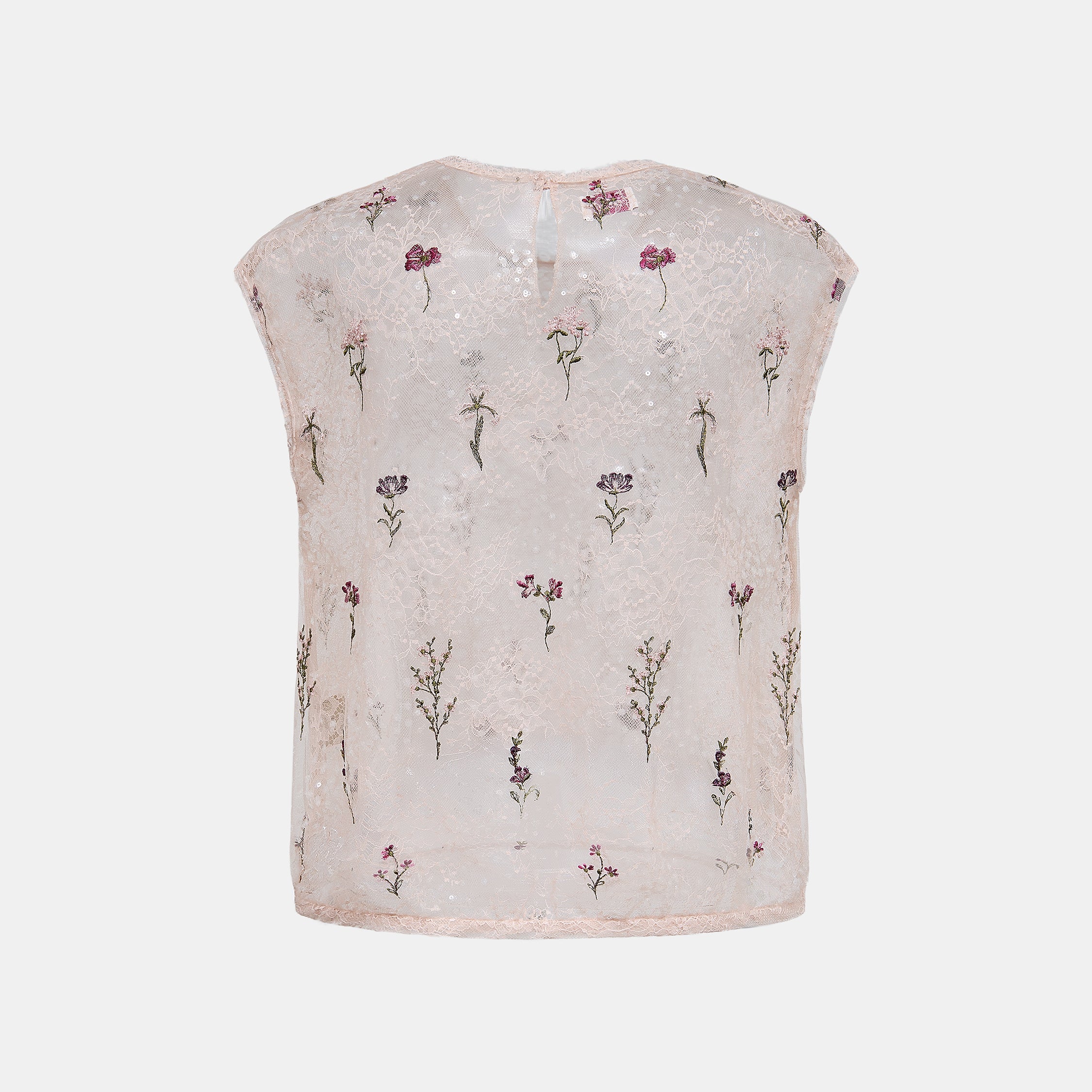 “Quiet Mastery”法國細繡織邊蕾絲上衣—Floré Veil 花序微隱
