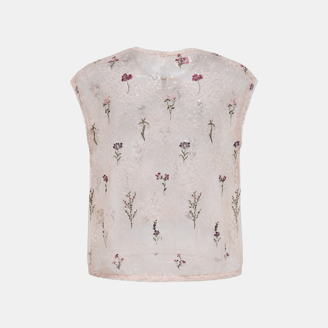 “Quiet Mastery”法國細繡織邊蕾絲上衣—Floré Veil 花序微隱