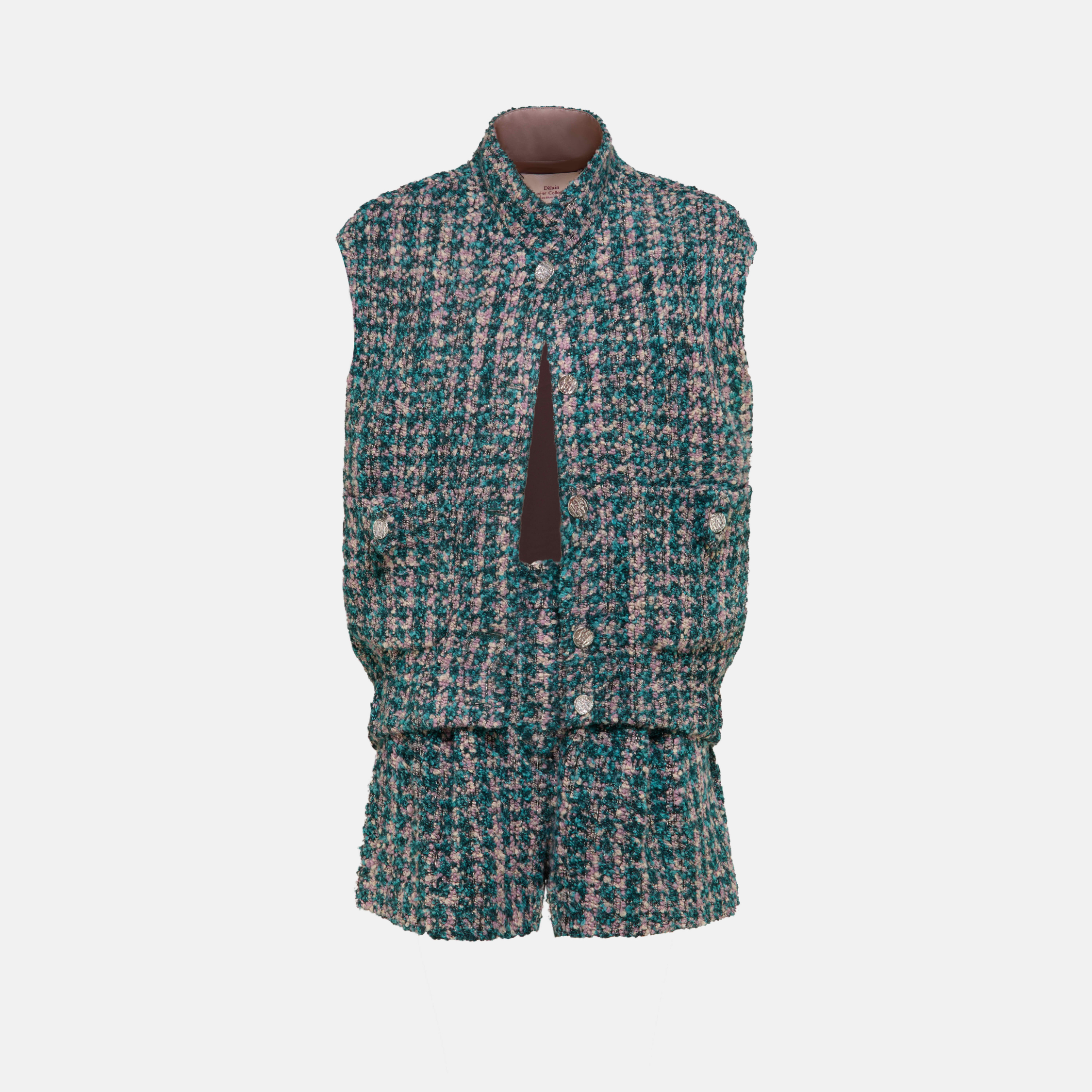 “Édition du 25 de Nuit” 義大利立體絨圈縈紗Oversized花呢背心—Sugarkiss Noël聖誕糖語