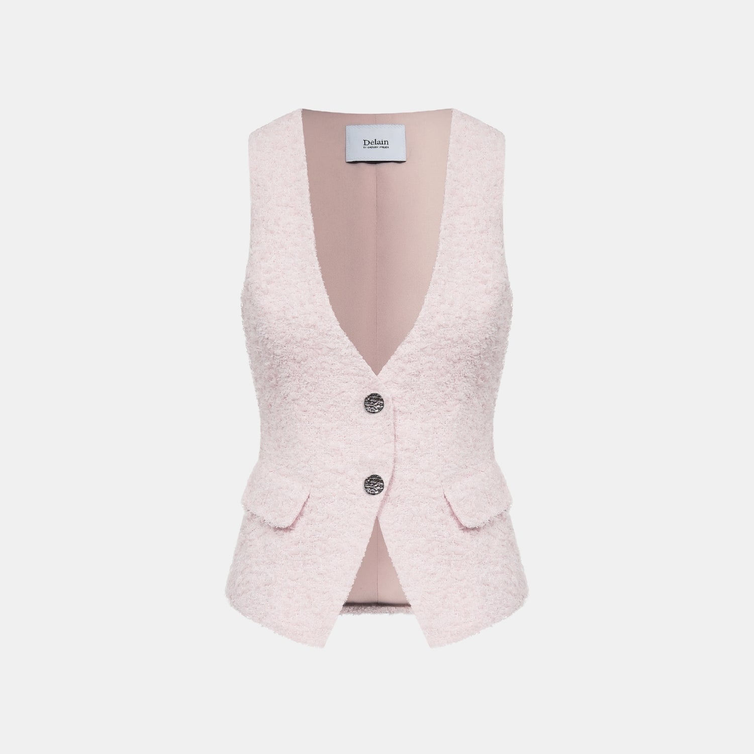 "Westminster Weekdays"義大利立體羽瓣飛紗花呢西裝馬甲背心—Petal Dream霧花輕眠