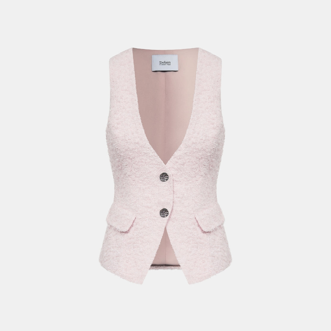 "Westminster Weekdays"義大利立體羽瓣飛紗花呢西裝馬甲背心—Petal Dream霧花輕眠