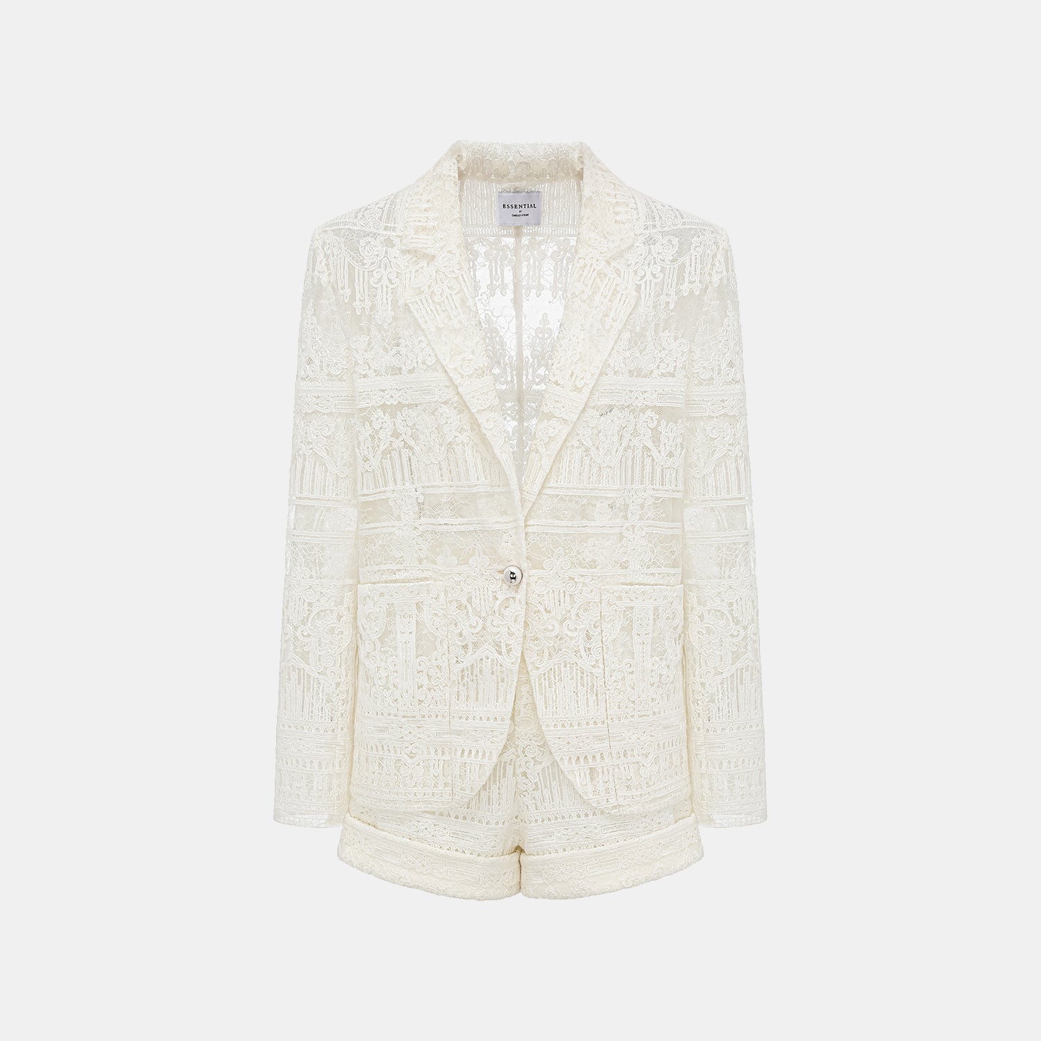 “Weekend At Monaco."鏤空刻花工藝蕾絲短褲—NookLume 隅光