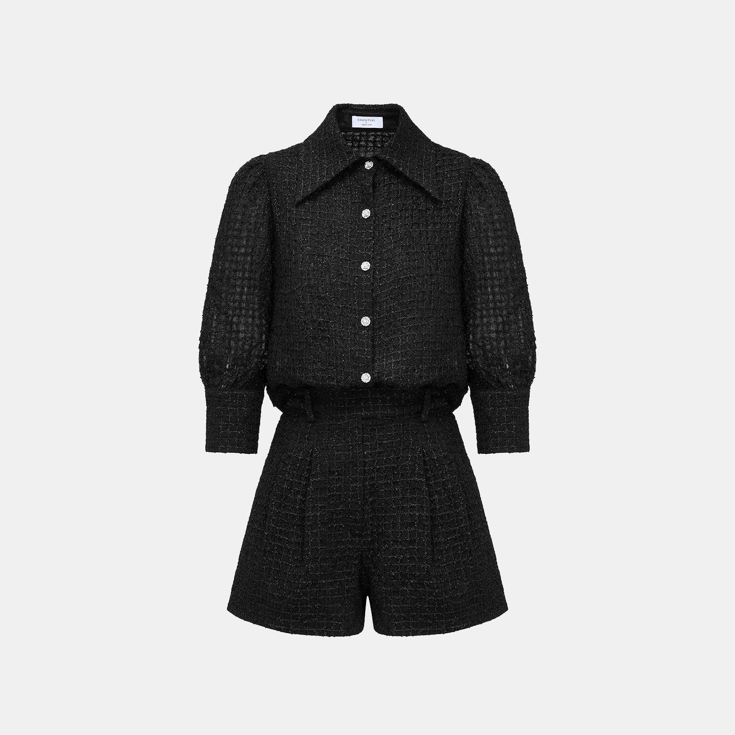 “Mayfair Datenight" 提花蕾絲短褲—Midnight