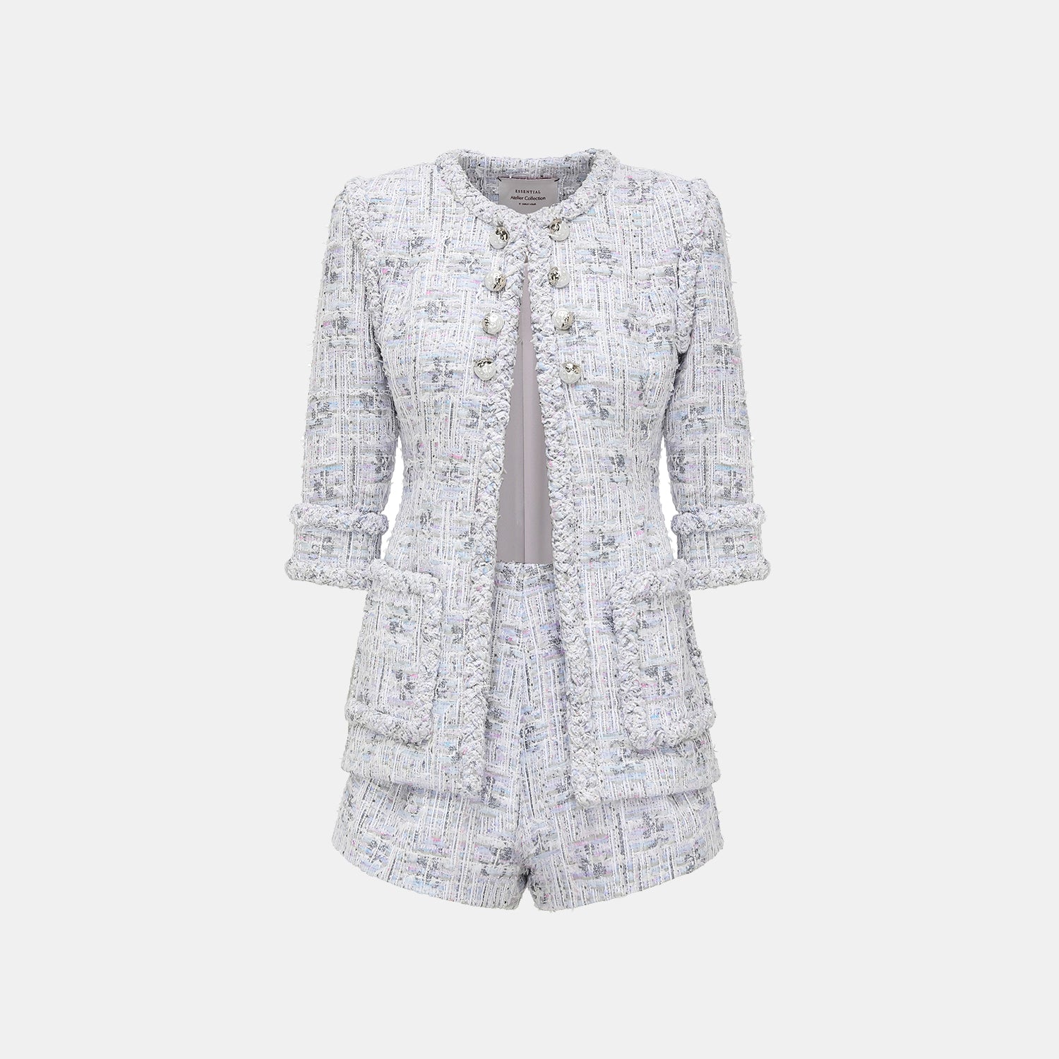 "Arcade of CherJoy Atelier." 法國夏日輕薄花呢短褲