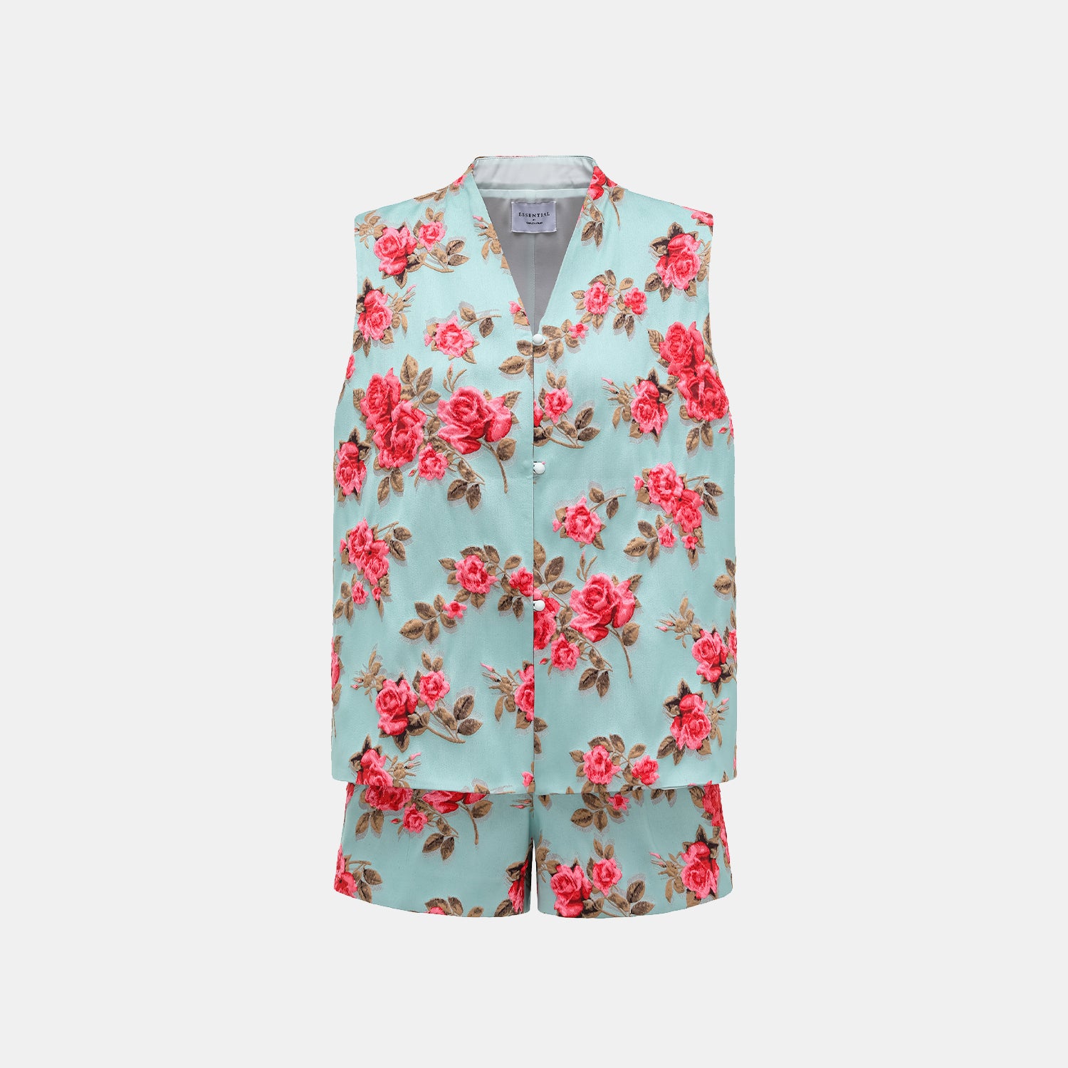 “Imperial Garden Teatime” 意大利立體提花輕國風馬甲背心