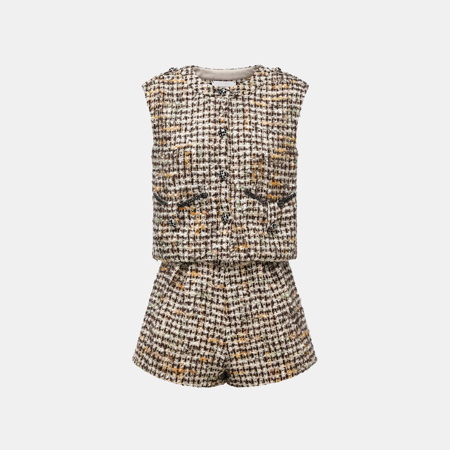 “Breeze boucle" 英國頂級輕薄花呢馬甲背心—Caramel Drizzle