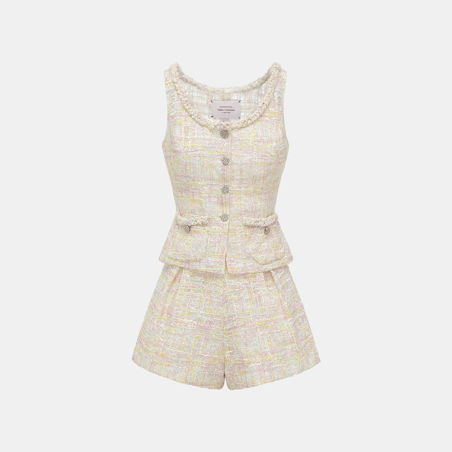 "Quiet Mastery." 法國頂級手工坊特殊工藝蕾絲短褲