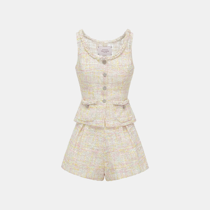 "Quiet Mastery." French top handmade workshop special craft lace shorts 