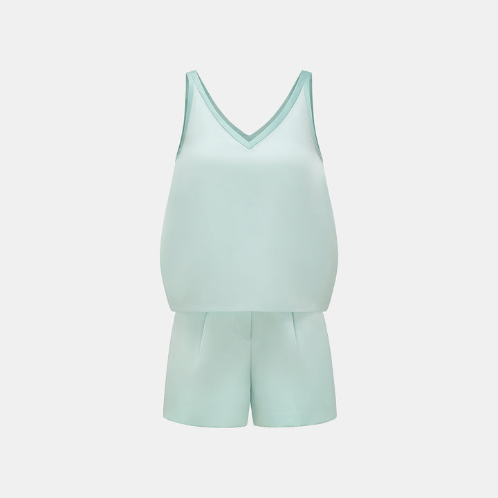 "Weekend at Monaco." 重磅緞面短褲 — Mint