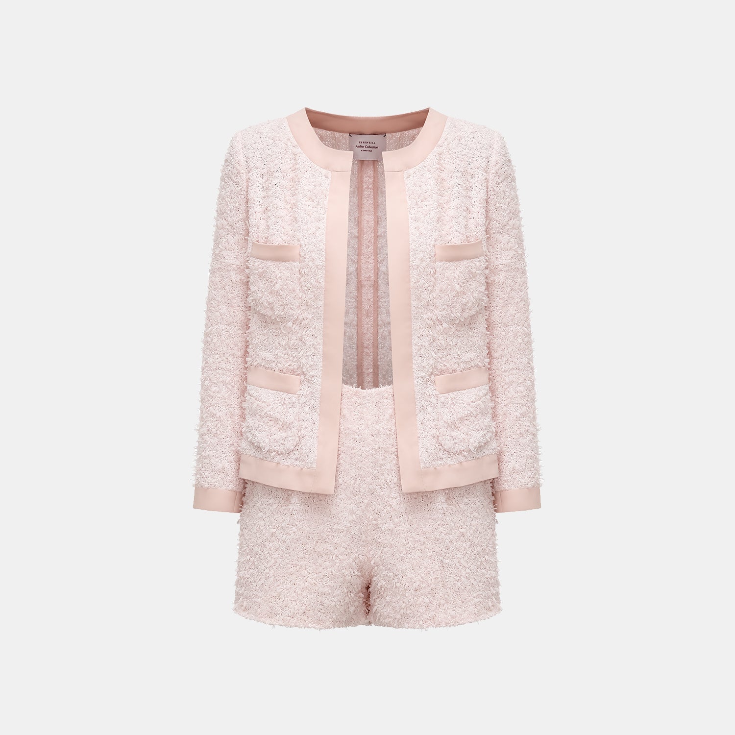 “Breeze boucle" 義大利肌理輕薄花呢短褲—When Petals Fall