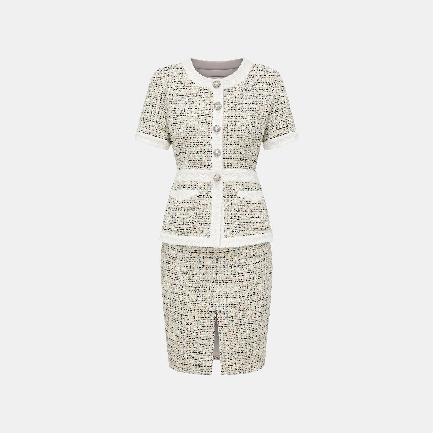 "Chelsea Citywalk." 法國花呢及膝鉛筆褲裙—Bougival Garden布吉瓦花園