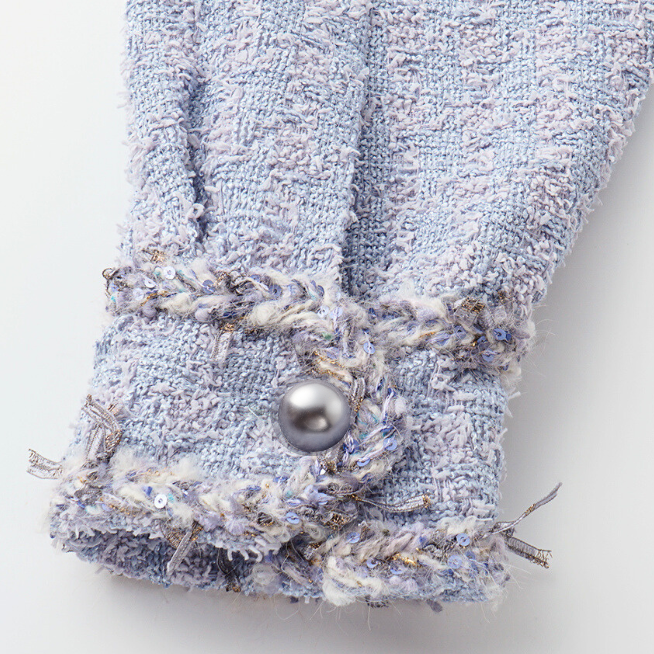 “Tokyo’Hours” 西班牙千鳥紋簇絨工藝Oversized花呢外套—Violet Hour紫韻漫境