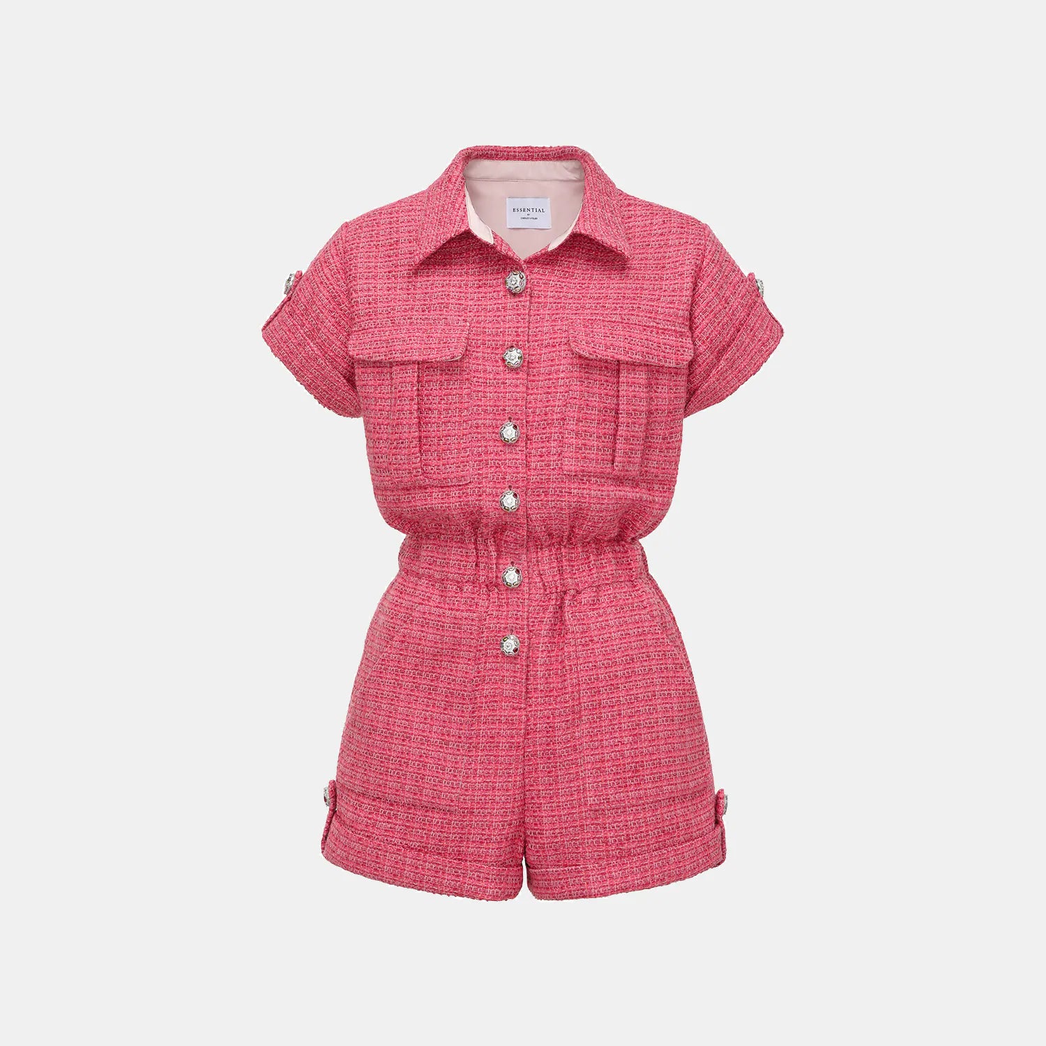 “午後洛杉磯”花呢連身褲—Rasberry Sorbet