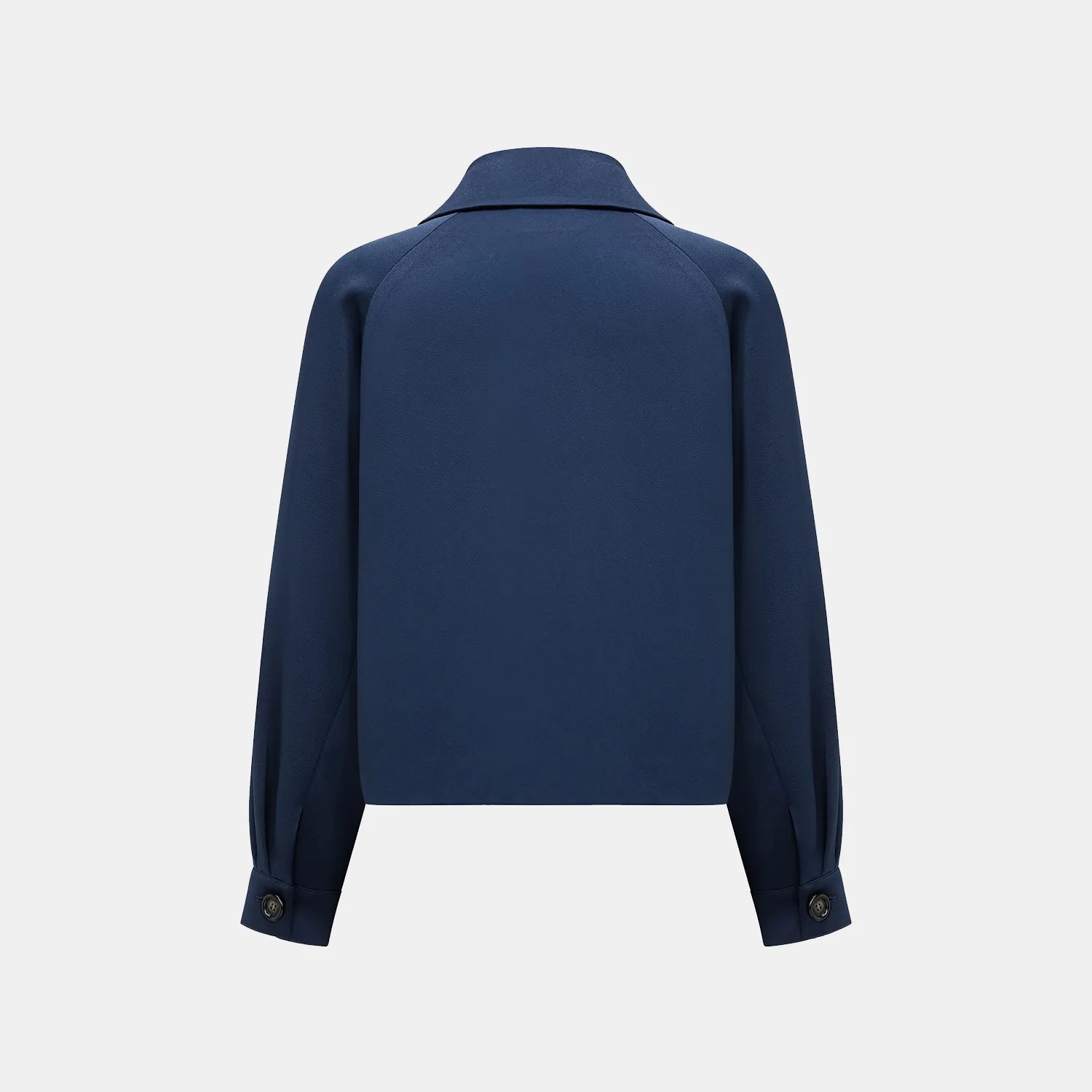 “Easy-go Chic” 重磅醋酸休閑款上衣—藍