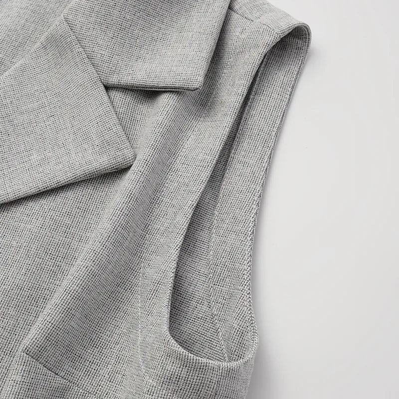 “Essential Golf Collection” 科技面料休閒無袖運動上衣— 灰