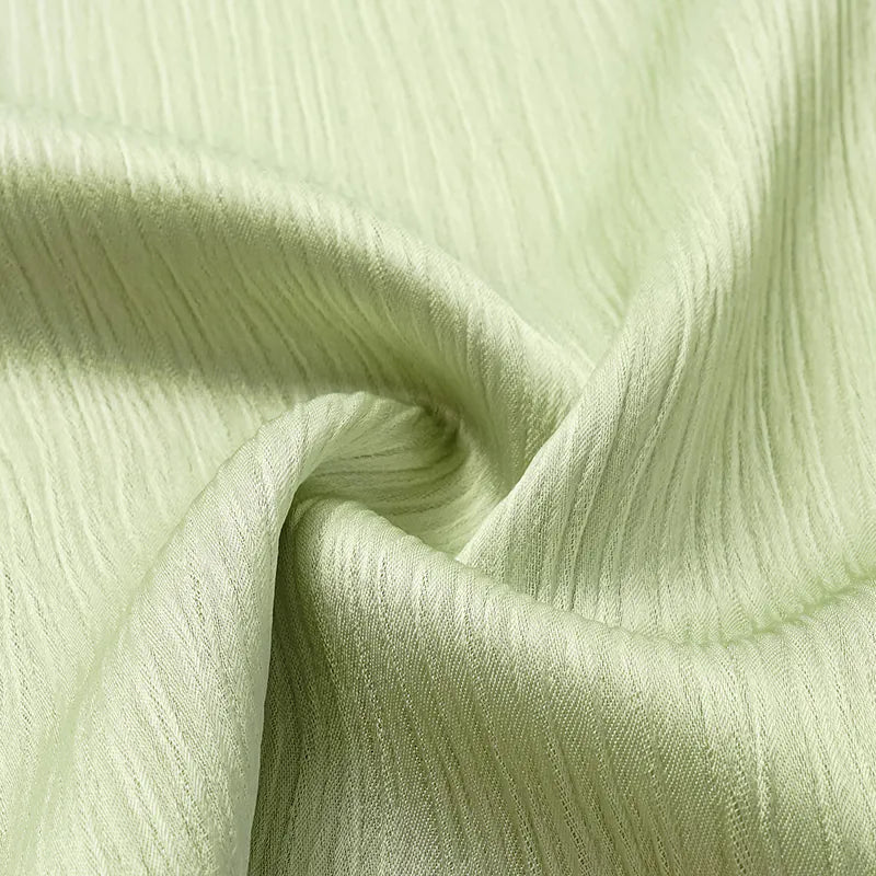 "Easy Go Chic" Korean Pleated Fabric Straight Leg Pants — Bubble Green 