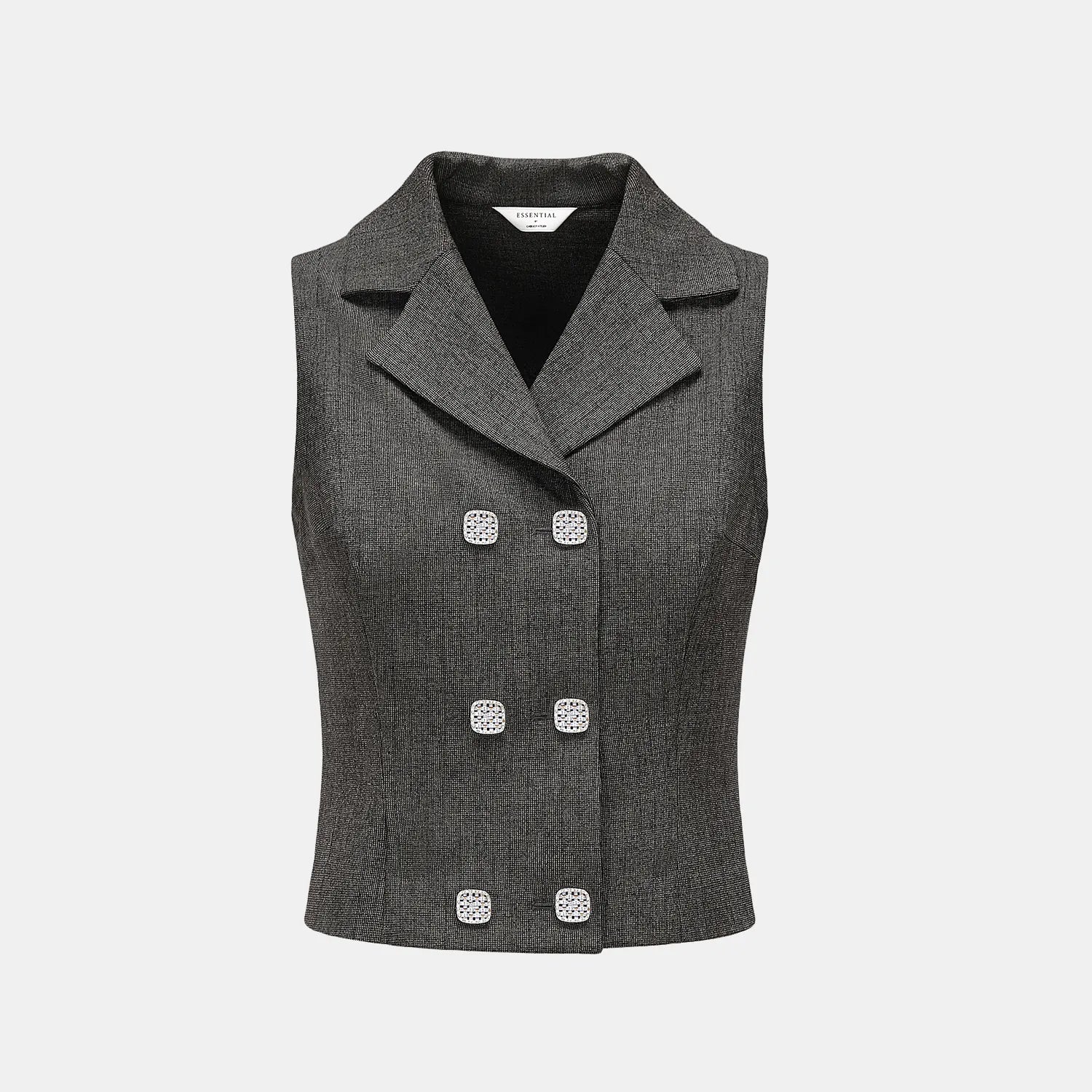 “Essential Golf Collection” 科技面料休閒無袖運動上衣— 黑