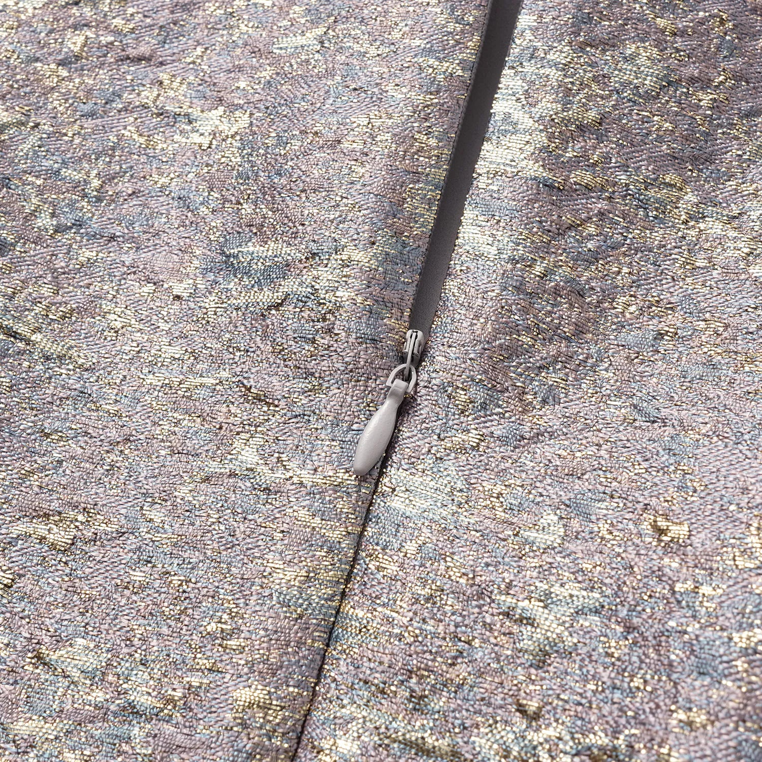 "Imperial Garden Gala" 義大利製提花面料新中式立裁輕國風短洋裝—紫藤繞翠