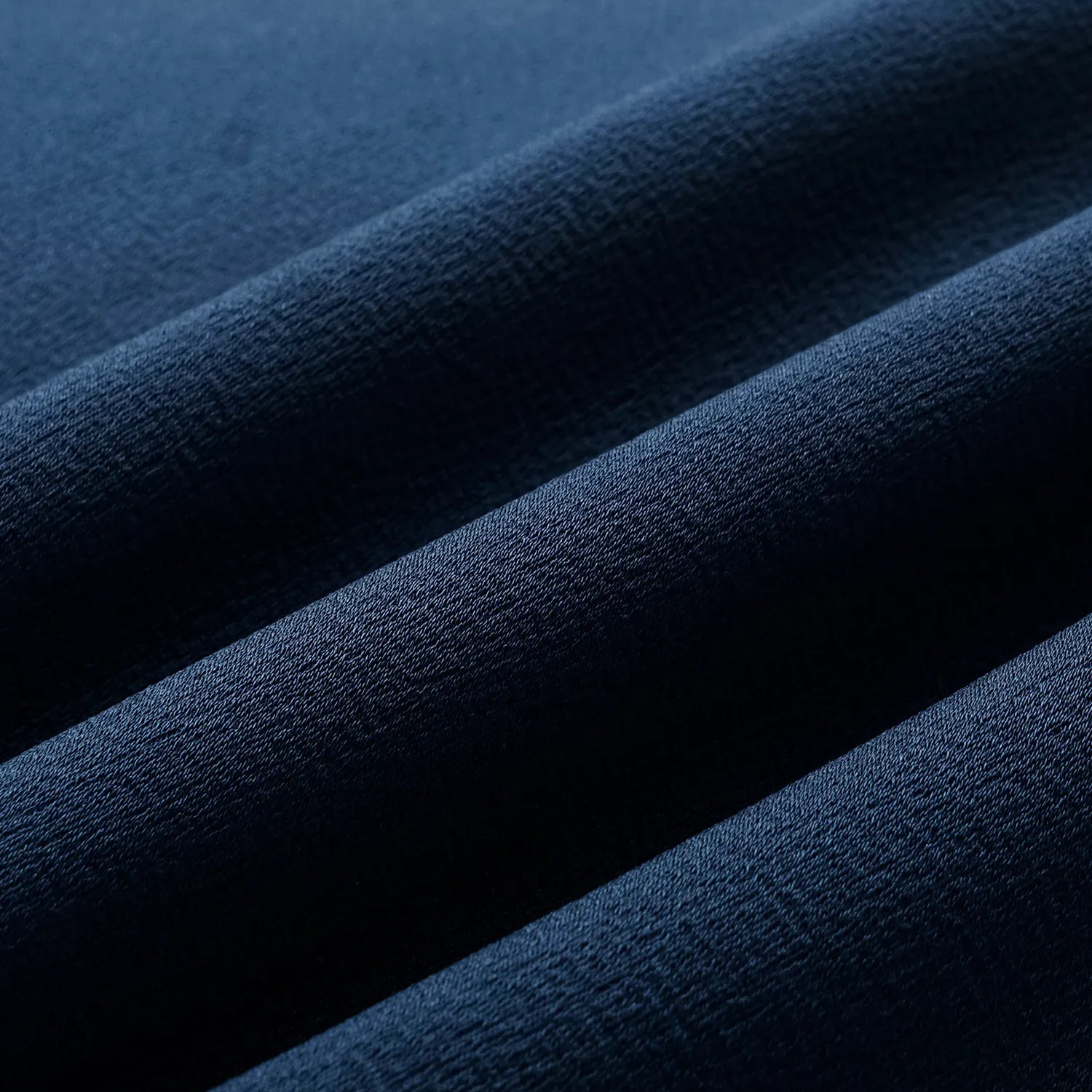 “Easy-go Chic” 重磅醋酸休閑款洋裝—藍