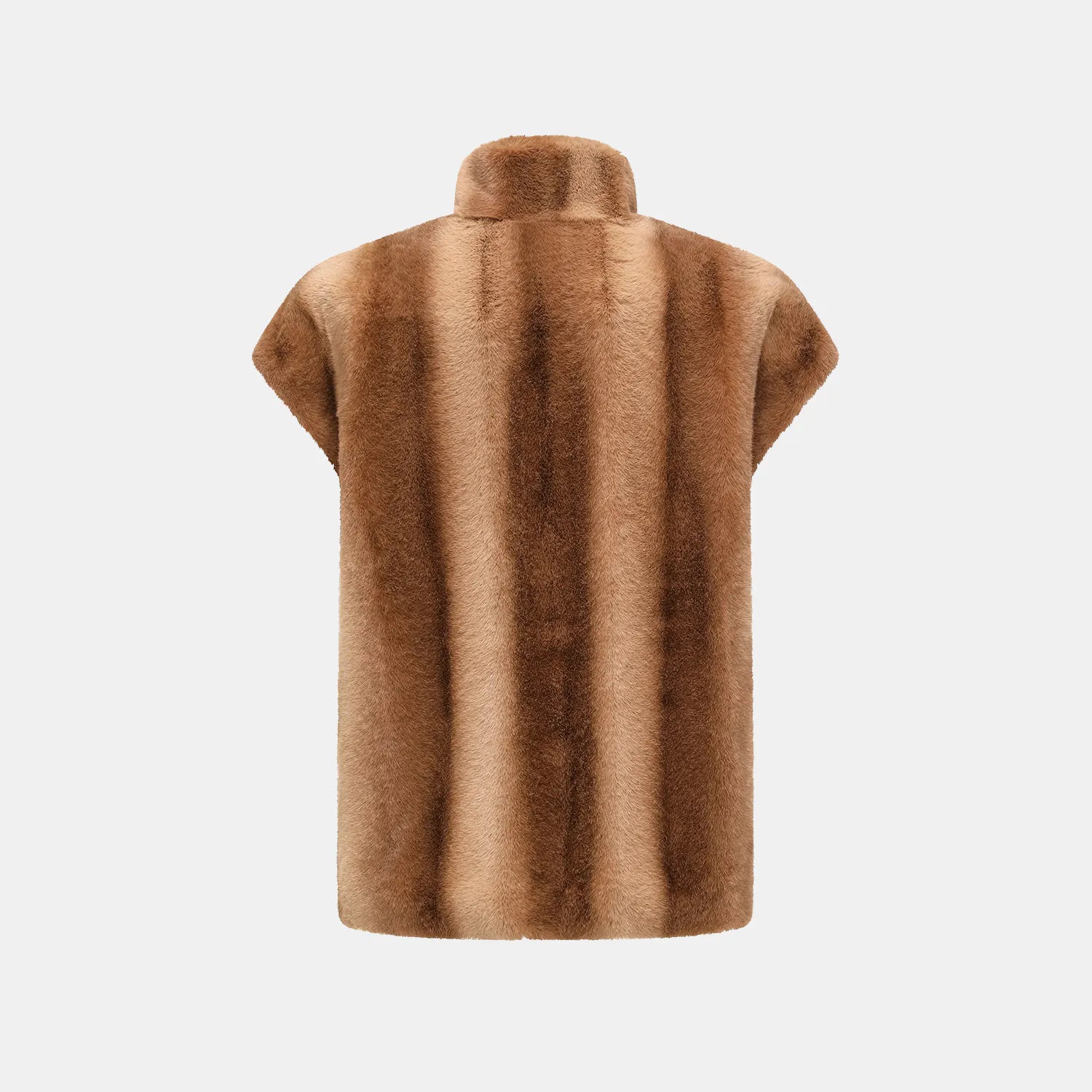 “Winter Diary” 科技皮草國風馬甲外套—紫貂金