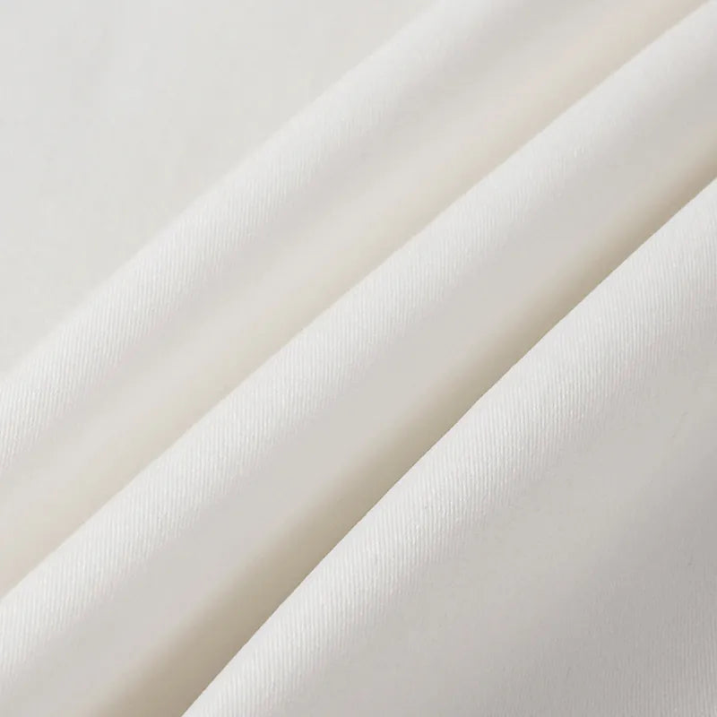 "慵倚春意" 真絲歐根緞鬱金香裙— 杏花白