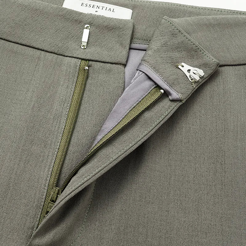 “Autumn Diary ” 韓國超彈力垂墜肌理面料美腿濾鏡喇叭褲—灰色