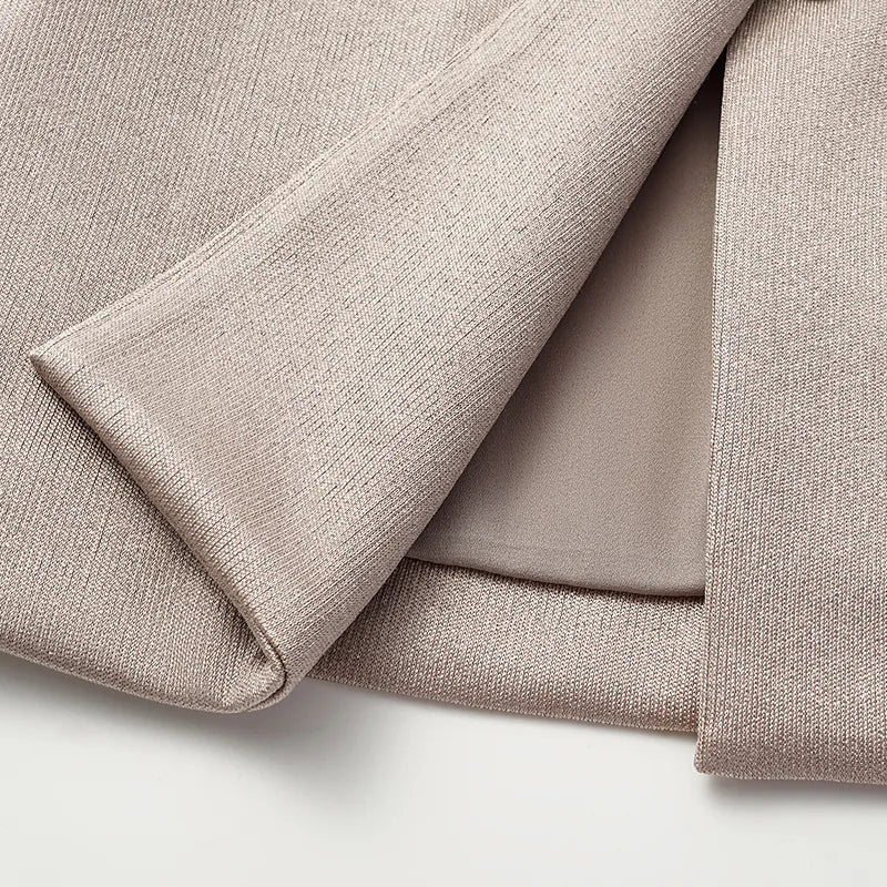 “Easy Go Chic” 醋酸針織面料馬甲背心 — 咖啡