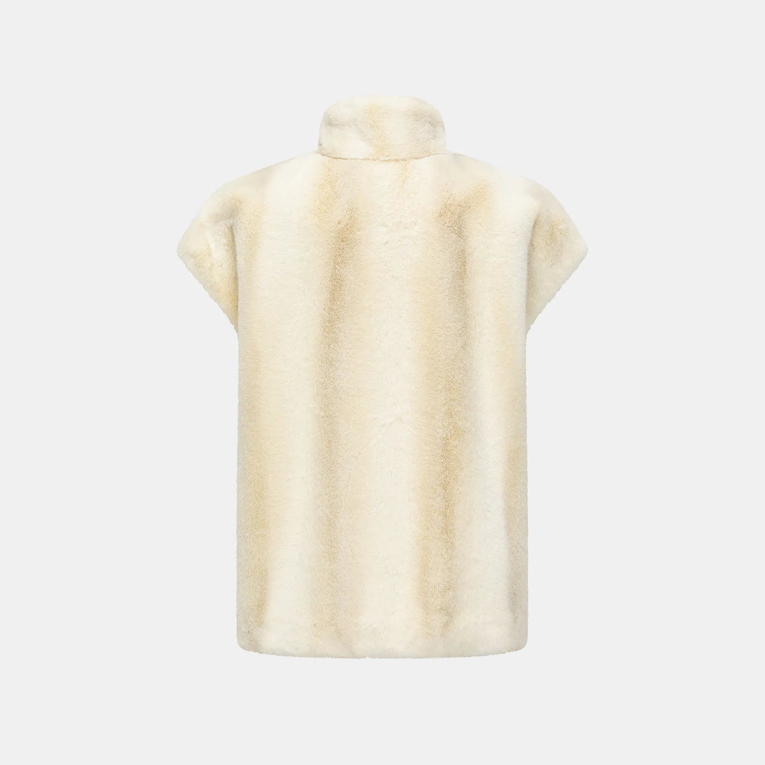 “Winter Diary” 科技皮草國風馬甲外套—鉑金米